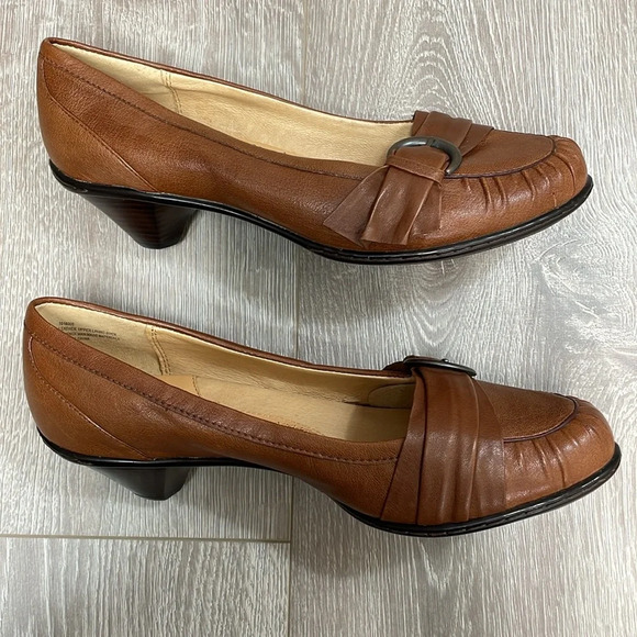 NWOT Sofft Seryn 1018000 Brown Leather Pump Heel 9M - Picture 11 of 15